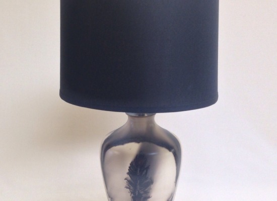 Raku White Feather Lamp – MWF