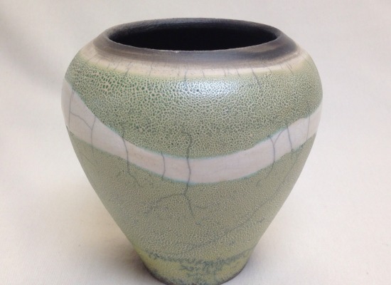 Green Lizard Skin Vase
